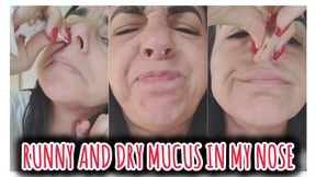 Runny and dry mucus in my nose!