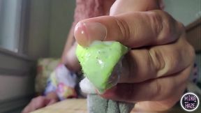 Mika makes you suck your dirty cum sock