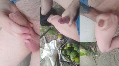 Big thick Ukrainian dick bursts on day five with cum soaked strokes to solo heaven