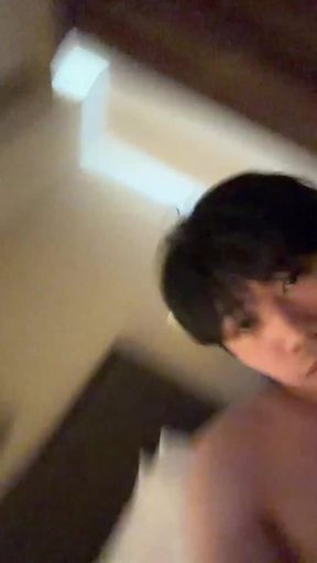 Amateur twink teen spreads her cute ass for the camera