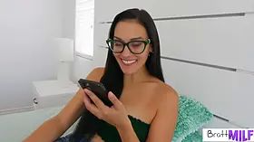 Jade greene has a punch on stepson's coach & fucks him until he pumps out on her face s11:e2