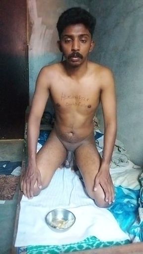 Headmaster Shithin Fag Eating Food Piss Cum