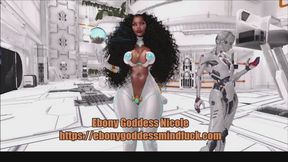 Gooning Space Opera - Ebony Interracial JOI
