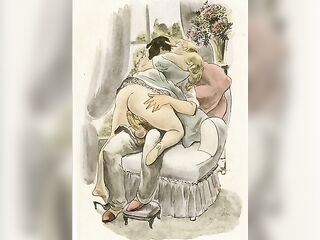 Vintage retro classical hardcore banging and blow job hardcore sex perversions