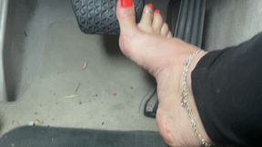 Mimi Drives the BMW Barefoot