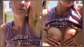 Hairy Sweaty Goddess Outdoor Armpit Worship