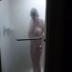 A Quick Shower at the Hotel