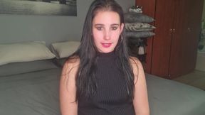 Chubby Slut Talking Dirty and Giving Hands Free Jerk off Instructions