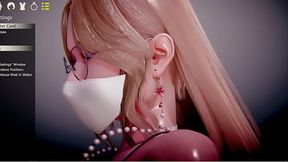 HoneySelect2-blonde teen posing