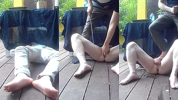 Amateur twink submits his flatmate to his kinks and fetishes - FULL VERSION