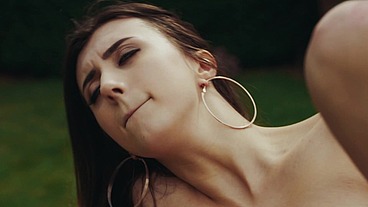Outdoor Anal Fuck for Lina Luxa with cum in mouth.