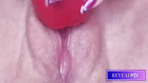 RevealMe  HORNY MOMMY SHOWS WET UNSHAVED BEAVER IN INTENSE VIBRATOR CUM SHOW
