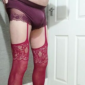 trying on my new panties