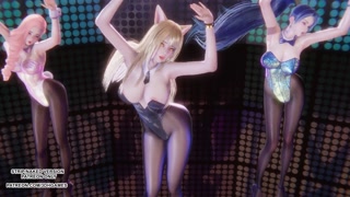 [MMD] Laysha - Party Tonight Ahri Seraphine Kaisa Sexy Kpop Dance League of Legends Hentai