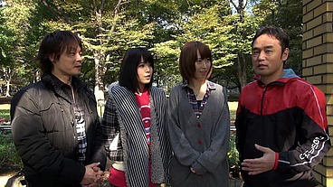 Double couple jav game fucking two sexies japanese girls in car and boat