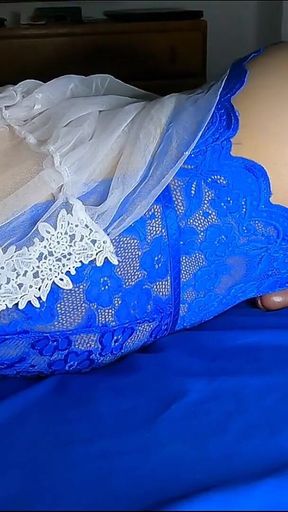 I Have a Wet Dream and Cum on My Own Face From Taking a Nap in Sexy Lingerie