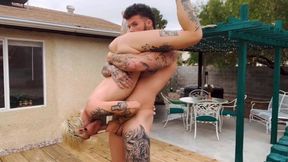 Ftm Skater Gives Blowjob Upside-down - Austin Spears And Hatler Gurius