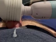 Magic wand helps me cum