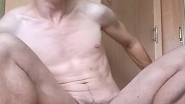 Hot twink practices anal. And cums with his pierced cock from pleasure