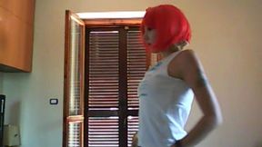 hot dancer with red swimsuit