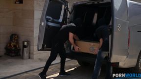 Slutty Policewoman Cherry Kiss has Three Holes Stuffed at Crime Scene GP1899 - PornWorld