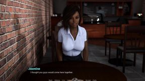 Away From Home Part 27 Ebony Beauty in the Cafe by Loveskysan69