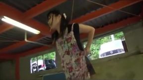 Submissive Samurai at His Asian Domina's Feet