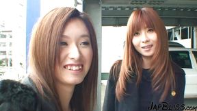 Stranger Encounters with Two Alluring Japanese Girls on a Wild Trip