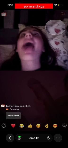 Webcam teen's surprise reaction
