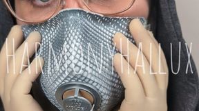 Surgical Glove ASMR and Mask Breathing in Hoodie