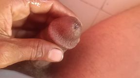 Penis hole inside plastic rod
