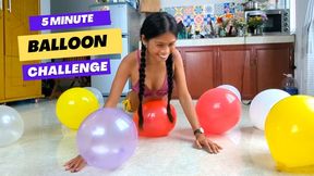 5 Minute Balloon Popping Challenge (HD WMV)