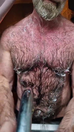 Hairy Muscle Bear Cools Down