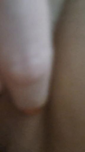 Milf touches herself while a lucky guy rubs his cock on her pussy   Clip 1