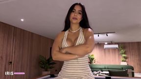 I Play Pool with My Stepbrother and End up Losing My Pussy - Iris Rodriguez and Danner Mendez