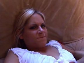 Gorgeous cuttie enjoys the feeling of a huge pole deep inside her tight cunt