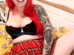 Great Big Boobs On Masturbating Redhead