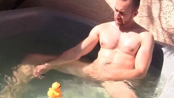 SwingYourBalls. - Lovely stud cleans his ball