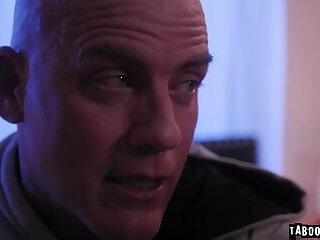 Stepdaughter gets off her chasity belt and invtes stepdad to taste her pussy