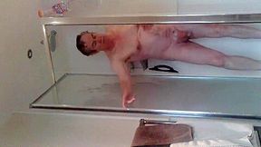 alan in shower