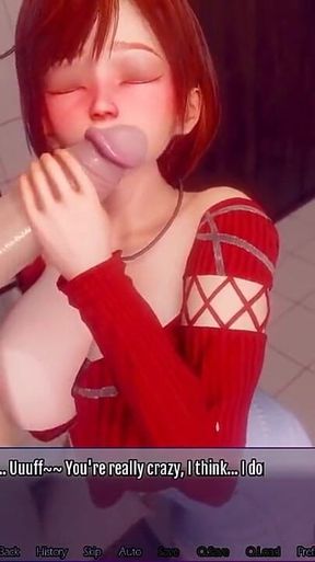 3D Redhead MILF Licks Daughters Boyfriends Big Fat Cock