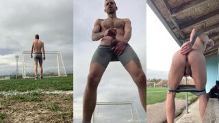 Raemsay gets wild with a big dicked exhibitionist in public