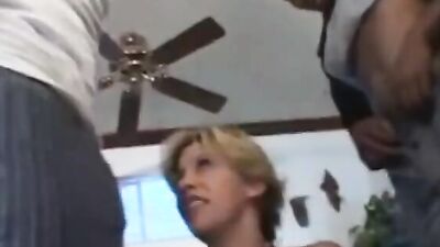 Blonde MILF ravaged and double penetrated by hung black guys