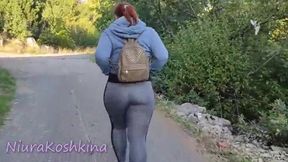 FUCKED CHUBBY IN THE PARK. CUM ON HER FAT ASS