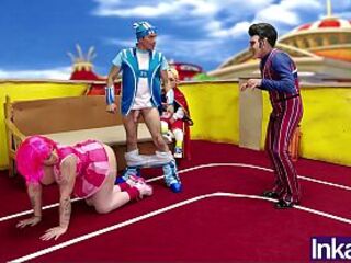 INKA CITY - Vergotacus y Fierroten follan por el ano a Stephanie de coño rosado y Zigy le hace un fisting