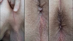 my ass up orgasm contractions with self insemination closeup
