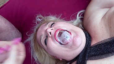 BBW Lucy pumped full of cum - BARE-OUTDOOR GANGBANG