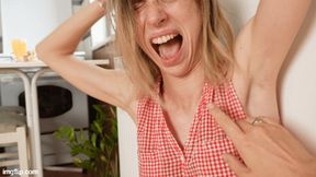 She's ticklish for real
