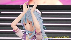 noVR mmd Lamy dance 3d hololive