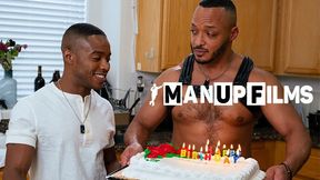 BIG BLACK COCK Bootie idolize and bday plumb at ManUpFilms